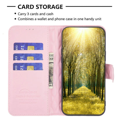 For Motorola Moto G84 Diamond Lattice Wallet Flip Leather Phone Case(Pink) - Motorola Cases by buy2fix | Online Shopping UK | buy2fix