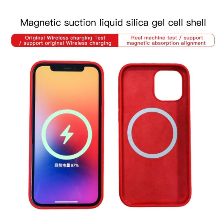 For iPhone 13 Pro MagSafe Liquid Silicone Full Coverage Phone Case(Red) - iPhone 13 Pro Cases by buy2fix | Online Shopping UK | buy2fix