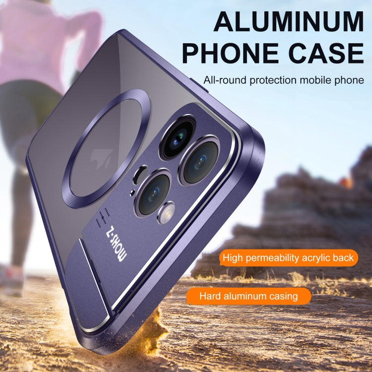 For iPhone 13 Pro Aromatherapy Holder Single-sided MagSafe Magnetic Phone Case(Purple) - iPhone 13 Pro Cases by buy2fix | Online Shopping UK | buy2fix