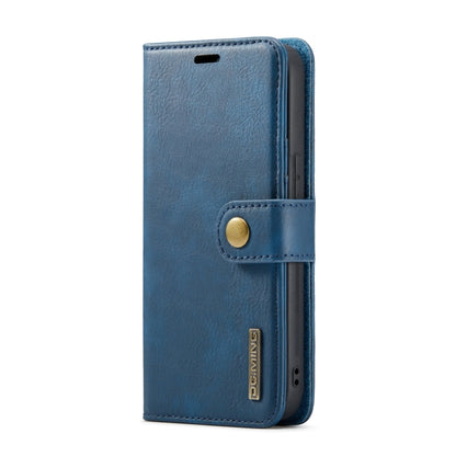 For iPhone 15 Pro Max DG.MING Crazy Horse Texture Detachable Magnetic Leather Phone Case(Blue) - iPhone 15 Pro Max Cases by DG.MING | Online Shopping UK | buy2fix