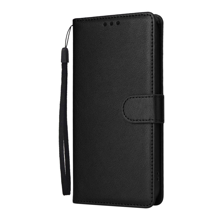 For iPhone 16 Pro Multifunctional Horizontal Flip Leather Phone Case with Three Card Slots(Black) - iPhone 16 Pro Cases by buy2fix | Online Shopping UK | buy2fix