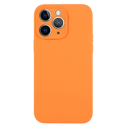 For iPhone 11 Pro Max Pure Color Liquid Silicone Fine Pore Phone Case(Orange) - iPhone 11 Pro Max Cases by buy2fix | Online Shopping UK | buy2fix