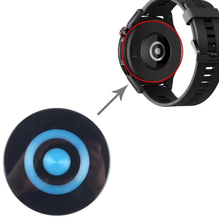 For Huawei Watch GT Runner 46mm Original Heart-rate Sensor Glass Lens Cover - For Huawei by buy2fix | Online Shopping UK | buy2fix