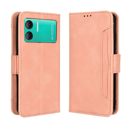 For Doogee X98 Skin Feel Calf Texture Card Slots Leather Phone Case(Pink) - Doogee Cases by buy2fix | Online Shopping UK | buy2fix