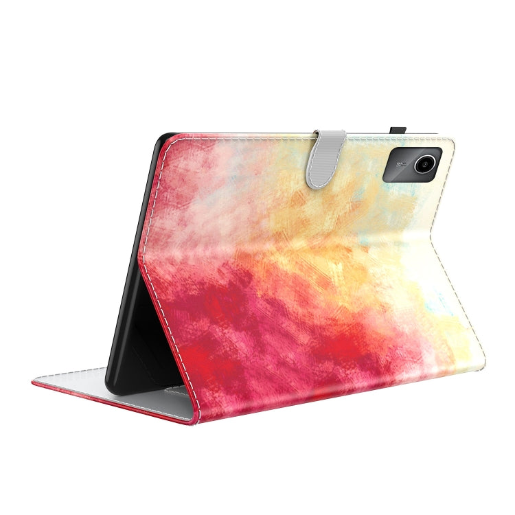 For Lenovo Tab M11 / Xiaoxin Pad 11 2024 Watercolor Pattern Flip Leather Tablet Case(Spring Cherry) - Lenovo by buy2fix | Online Shopping UK | buy2fix
