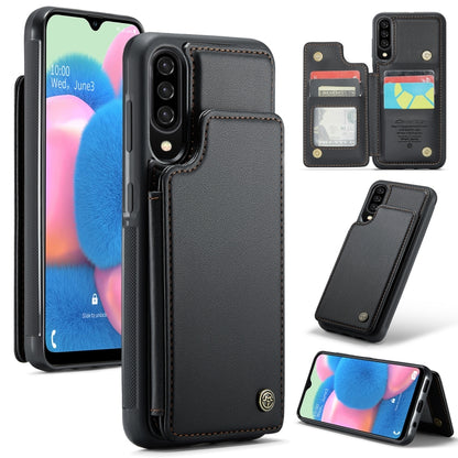 For Samsung Galaxy A30s/A50s/A50 CaseMe C22 Card Slots Holder RFID Anti-theft Phone Case(Black) - Galaxy Phone Cases by CaseMe | Online Shopping UK | buy2fix