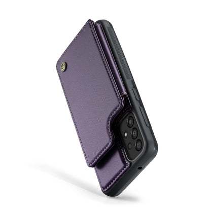 For Samsung Galaxy A33 5G CaseMe C22 Card Slots Holder RFID Anti-theft Phone Case(Purple) - Galaxy Phone Cases by CaseMe | Online Shopping UK | buy2fix