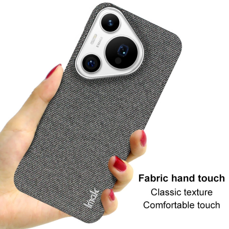 For Huawei Pura 70 Pro / 70 Pro+ imak Ruiyi Series Cloth Texture PU + PC Phone Case(Black) - Huawei Cases by imak | Online Shopping UK | buy2fix