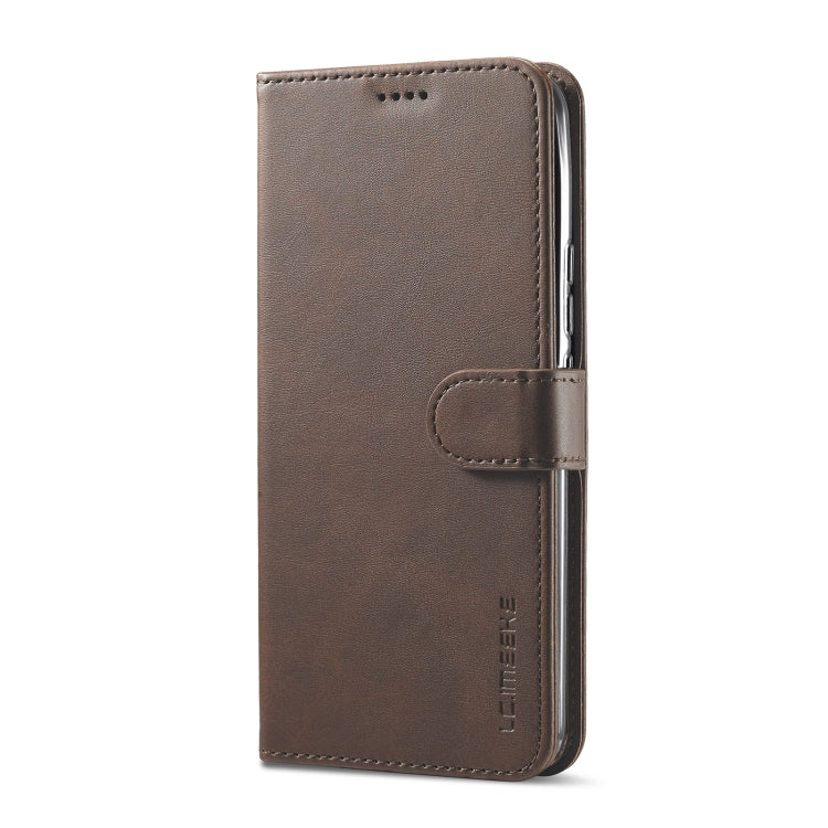 For Realme C33 2022 / C33 2023 LC.IMEEKE Calf Texture Horizontal Flip Leather Case(Brown) - Realme Cases by LC.IMEEKE | Online Shopping UK | buy2fix