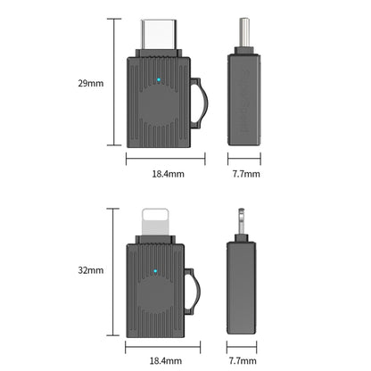 USB to USB-C / Type-C Multifunction Travel Case Shape Apapter(Tarnish) - Converter & Adapter by buy2fix | Online Shopping UK | buy2fix