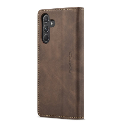 For Samsung Galaxy A55 5G CaseMe 013 Multifunctional Horizontal Flip Leather Phone Case(Coffee) - Galaxy Phone Cases by CaseMe | Online Shopping UK | buy2fix