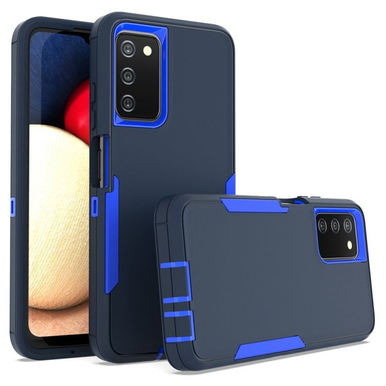 For Samsung Galaxy A03s 2 in 1 Magnetic PC + TPU Phone Case(Royal Blue+Dark Blue) - Galaxy S23 5G Cases by buy2fix | Online Shopping UK | buy2fix