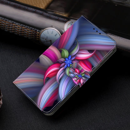 For Motorola Moto G24 Power Crystal 3D Shockproof Protective Leather Phone Case(Colorful Flower) - Motorola Cases by buy2fix | Online Shopping UK | buy2fix