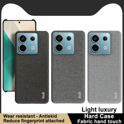 For Xiaomi Redmi Note 13 Pro 5G imak Ruiyi Series Cloth Texture PU + PC Phone Case(Black) - Note 13 Pro Cases by imak | Online Shopping UK | buy2fix