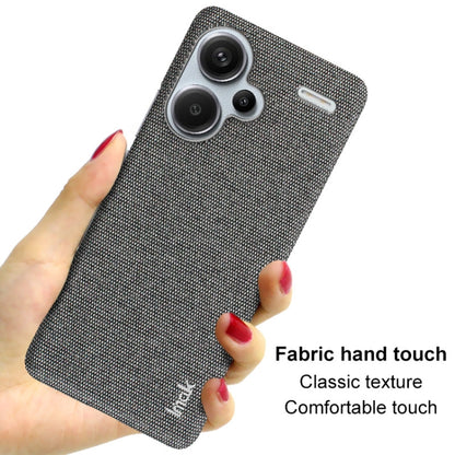 For Xiaomi Redmi Note 13 Pro+ 5G imak Ruiyi Series Cloth Texture PU + PC Phone Case(Black) - Note 13 Pro+ Cases by imak | Online Shopping UK | buy2fix