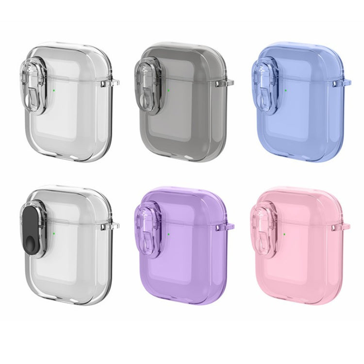 For AirPods 1 / 2 Ice Crystals Shockproof Earphone Protective Case(Purple) - For AirPods 1/2 by buy2fix | Online Shopping UK | buy2fix