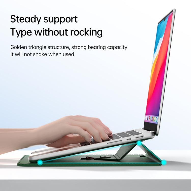 For 15.4/15.6/16.1 inch Envelope Holder Laptop Sleeve Bag(Grey) - 15.6 - 17 inch by buy2fix | Online Shopping UK | buy2fix