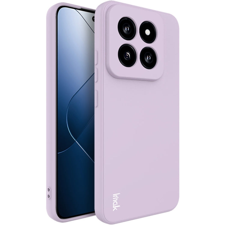 For Xiaomi 14 Pro 5G imak UC-4 Series Straight Edge TPU Phone Case(Purple) - 14 Pro Cases by imak | Online Shopping UK | buy2fix