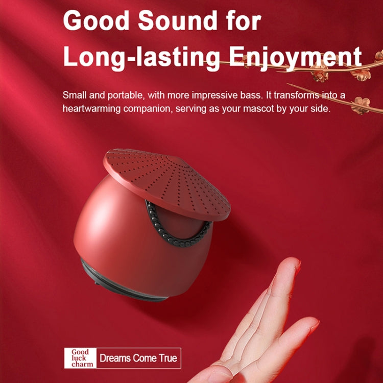 EWA A123 Portable Mini Speaker Chinese Style Bluetooth Speaker(Yellow) - Mini Speaker by EWA | Online Shopping UK | buy2fix