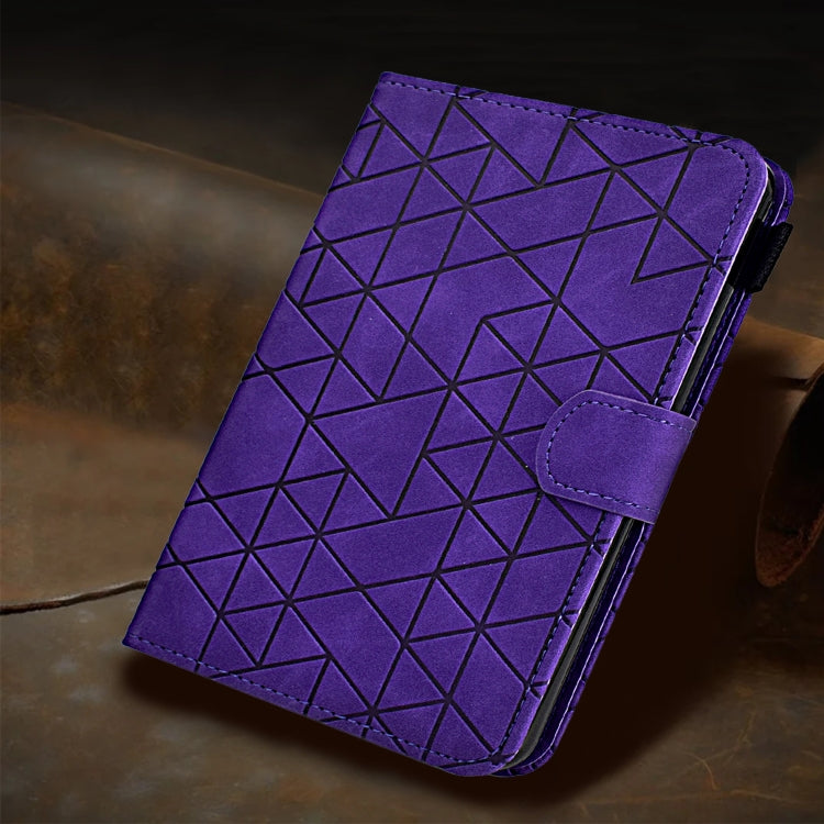 For iPad Pro 11 2024 Rhombus TPU Smart Leather Tablet Case(Purple) - iPad Pro 11 2024 Cases by buy2fix | Online Shopping UK | buy2fix