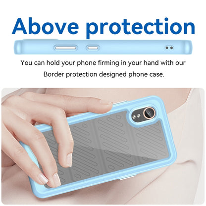 For Samsung Galaxy XCover 7 Colorful Series Acrylic Hybrid TPU Phone Case(Blue) - Galaxy Phone Cases by buy2fix | Online Shopping UK | buy2fix