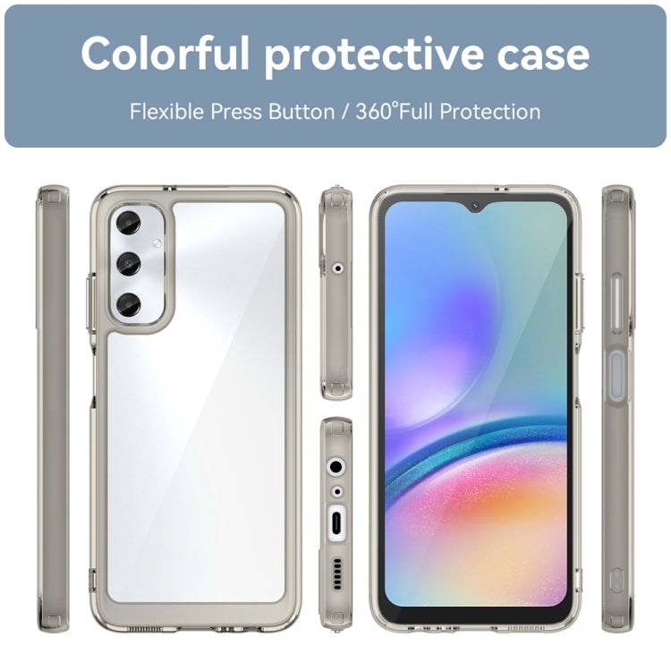 For Samsung Galaxy M14 4G Colorful Series Acrylic Hybrid TPU Phone Case(Transparent Grey) - Galaxy Phone Cases by buy2fix | Online Shopping UK | buy2fix