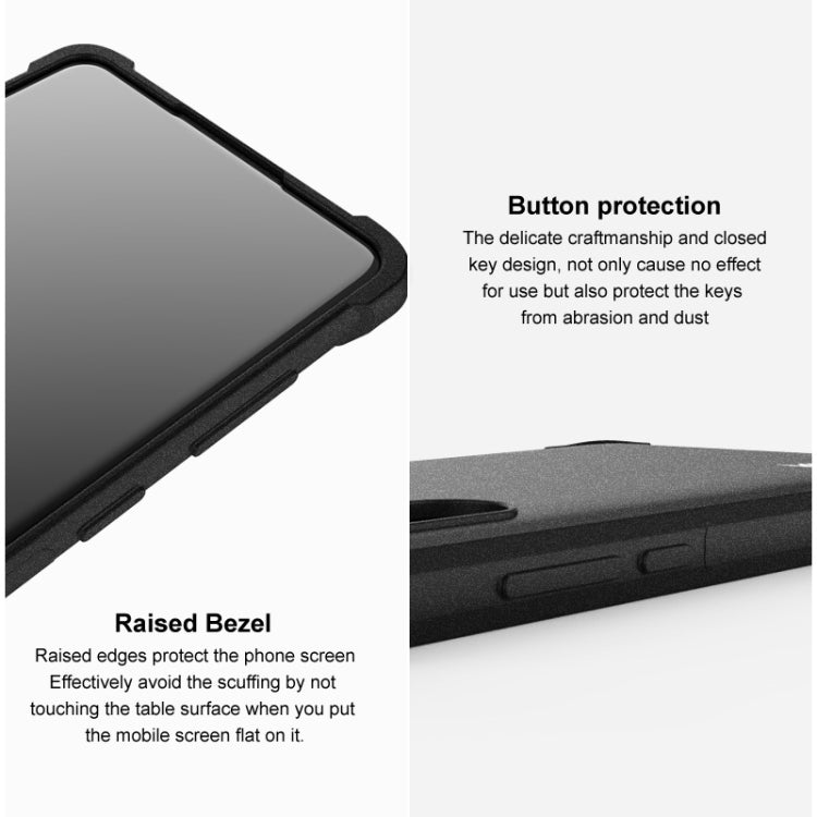 For Samsung Galaxy S23 FE 5G imak Shockproof Airbag TPU Phone Case(Matte Black) - Galaxy S23 FE 5G Cases by imak | Online Shopping UK | buy2fix