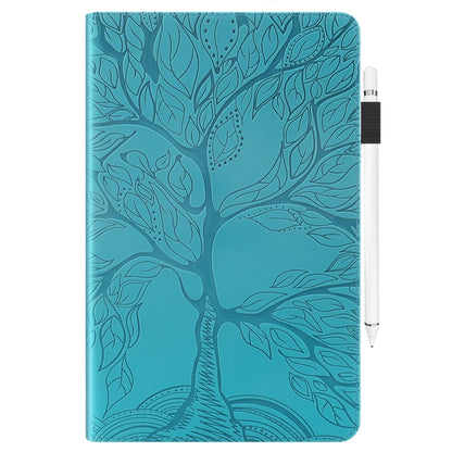For Lenovo Tab M11 / Xiaoxin Pad 11 2024 Life Tree Series Horizontal Flip Leather Tablet Case(Lake Blue) - Lenovo by buy2fix | Online Shopping UK | buy2fix