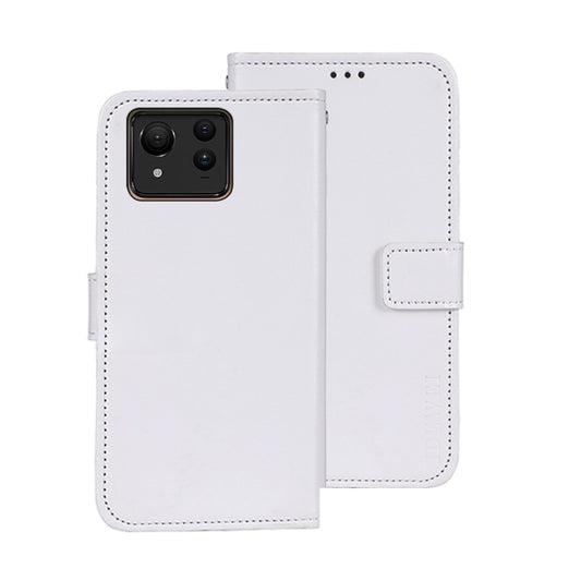 For ASUS Zenfone 11 Ultra idewei Crazy Horse Texture Leather Phone Case(White) - ASUS Cases by idewei | Online Shopping UK | buy2fix