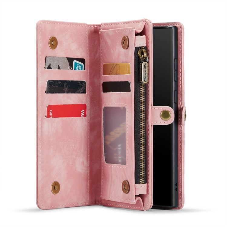 For Samsung Galaxy Note20 CaseMe-008 Detachable Multifunctional Horizontal Flip Leather Case with Card Slot & Holder & Zipper Wallet & Photo Frame (Pink) - Galaxy Note20 Cases by CaseMe | Online Shopping UK | buy2fix