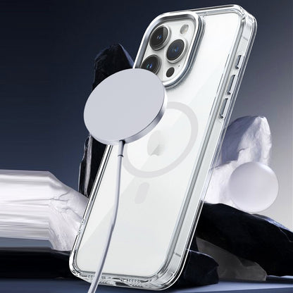 For iPhone 14 Pro MagSafe Magnetic Clear Phone Case(Sierra Blue) - iPhone 14 Pro Cases by buy2fix | Online Shopping UK | buy2fix