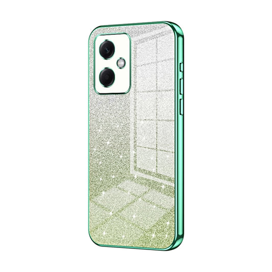 For Xiaomi Redmi Note 12R Pro Gradient Glitter Powder Electroplated Phone Case(Green) - Xiaomi Cases by buy2fix | Online Shopping UK | buy2fix