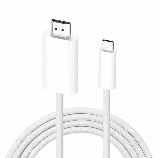4K 30Hz USB-C / Type-C to HDMI HD Adapter Cable, Length: 1.8m(White) - Cable by buy2fix | Online Shopping UK | buy2fix