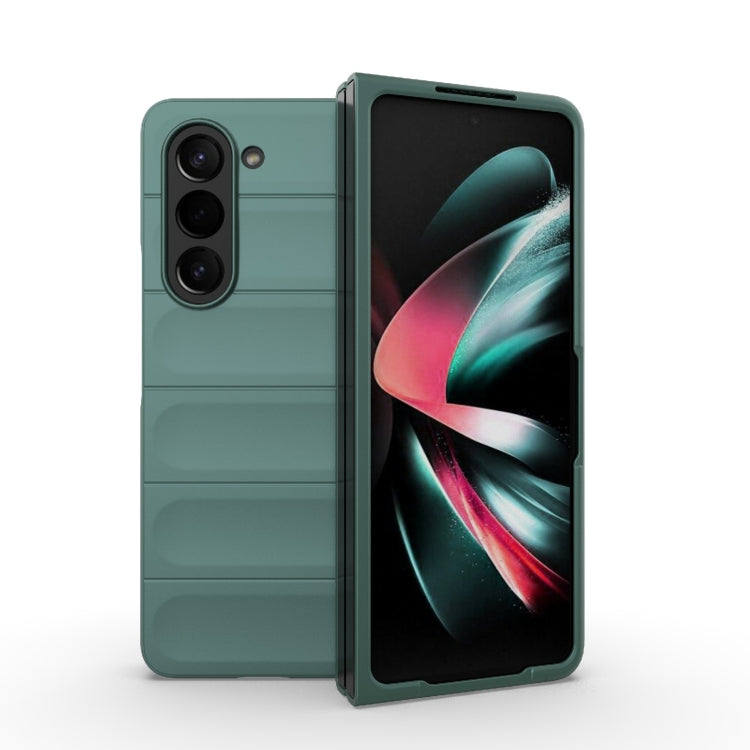 For Samsung Galaxy Z Fold5 5G Magic Shield Fold PC Shockproof Phone Case(Dark Green) - Galaxy Z Fold5 Cases by buy2fix | Online Shopping UK | buy2fix