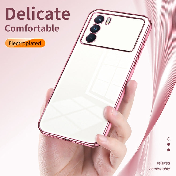 For OPPO K9 Pro Transparent Plating Fine Hole Phone Case(Transparent) - OPPO Cases by buy2fix | Online Shopping UK | buy2fix