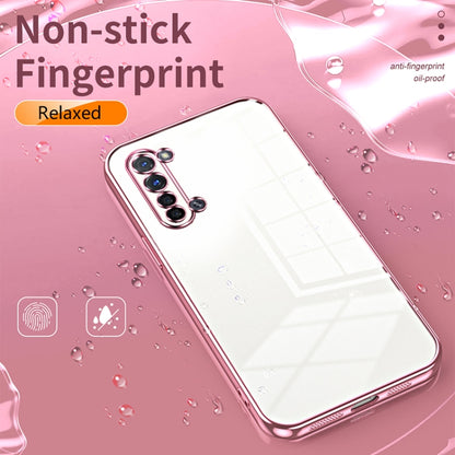 For OPPO Reno3 5G / Find X2 Lite Transparent Plating Fine Hole Phone Case(Green) - OPPO Cases by buy2fix | Online Shopping UK | buy2fix