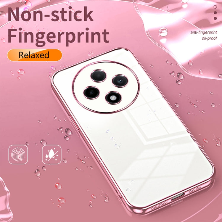 For OPPO A3 Pro Transparent Plating Fine Hole Phone Case(Gold) - OPPO Cases by buy2fix | Online Shopping UK | buy2fix