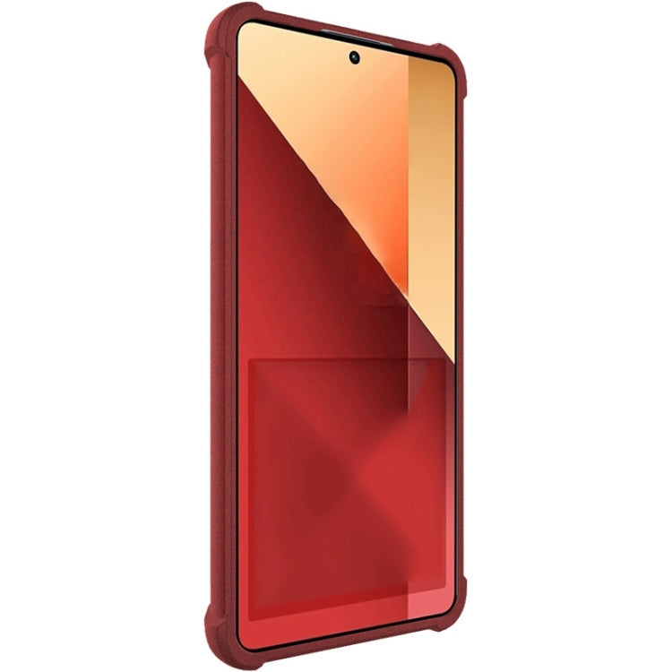 For Xiaomi Poco M6 Pro/Redmi Note13 Pro 4G Global imak Shockproof Airbag TPU Phone Case(Matte Red) - Note 13 Pro Cases by imak | Online Shopping UK | buy2fix