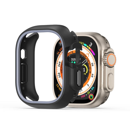 For Apple Watch Ultra 2 49mm / Ultra 49mm DUX DUCIS Bamo Series Hollow PC + TPU Watch Protective Case(Black+Grey) - Watch Cases by DUX DUCIS | Online Shopping UK | buy2fix