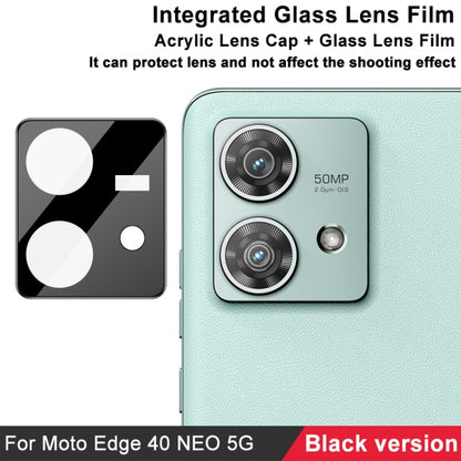 For Motorola Edge 40 Neo 5G imak High Definition Integrated Glass Lens Film Black Version - Other by imak | Online Shopping UK | buy2fix