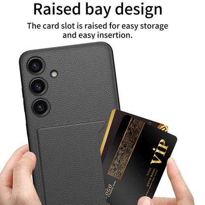 For Samsung Galaxy S24+ 5G GKK Ultra-thin Leather Card Slots Phone Case With Magnetic Holder(Carbon Fiber Texture) - Galaxy S24+ 5G Cases by GKK | Online Shopping UK | buy2fix