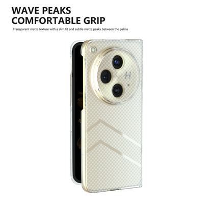 For OPPO Find N3 Wave Pattern Transparent Frosted Phone Case - Find N3 Cases by buy2fix | Online Shopping UK | buy2fix