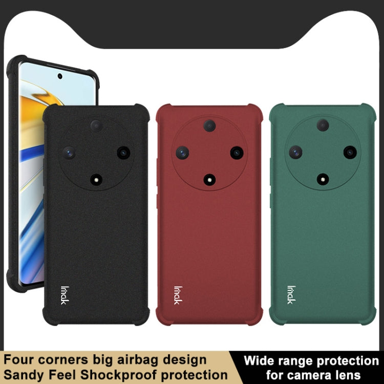 For Honor X9b 5G / Magic6 Lite 5G imak Shockproof Airbag TPU Phone Case(Matte Red) - Honor Cases by imak | Online Shopping UK | buy2fix