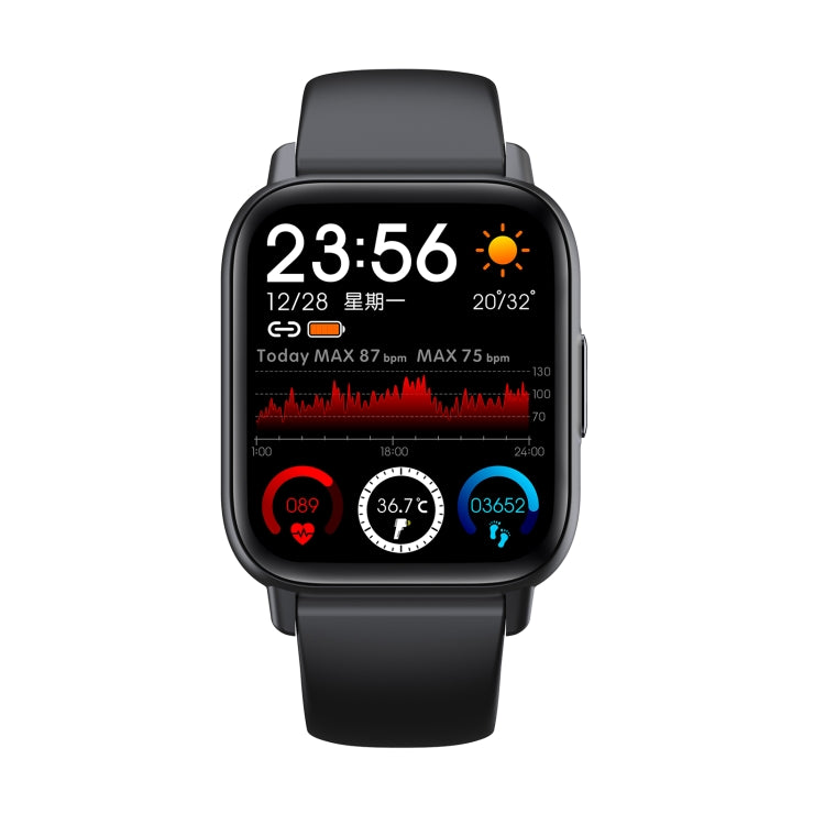 QS16 Pro 1.83 inch BT5.0 Smart Sport Watch, Support Bluetooth Call / Sleep / Blood Oxygen / Temperature / Heart Rate / Blood Pressure Health Monitor(Black) - Smart Watches by buy2fix | Online Shopping UK | buy2fix