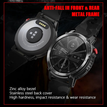 C22 1.6 inch Round Screen Bluetooth Smart Watch, Support Health Monitoring & 24 Sports Modes(Black) - Smart Watches by buy2fix | Online Shopping UK | buy2fix