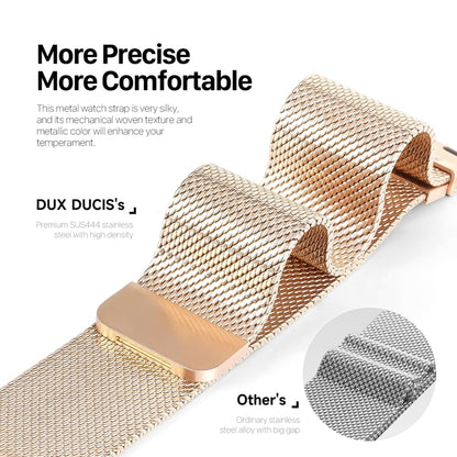 For Apple Watch SE 2023 40mm DUX DUCIS Milanese Pro Series Stainless Steel Watch Band(Gold) - Watch Bands by DUX DUCIS | Online Shopping UK | buy2fix