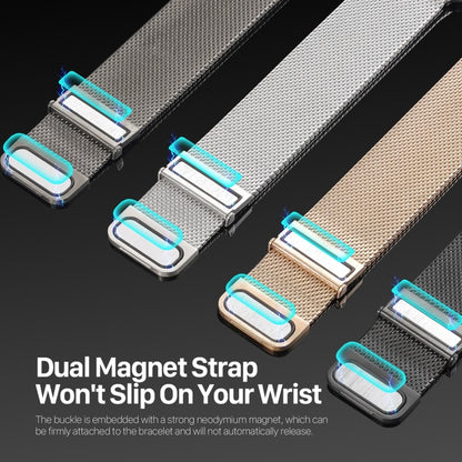 For Apple Watch Series 7 41mm DUX DUCIS Milanese Pro Series Stainless Steel Watch Band(Black) - Watch Bands by DUX DUCIS | Online Shopping UK | buy2fix