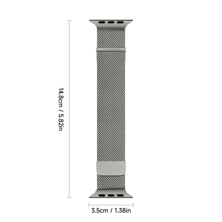 For Apple Watch Series 6 40mm DUX DUCIS Milanese Pro Series Stainless Steel Watch Band(Graphite) - Watch Bands by DUX DUCIS | Online Shopping UK | buy2fix