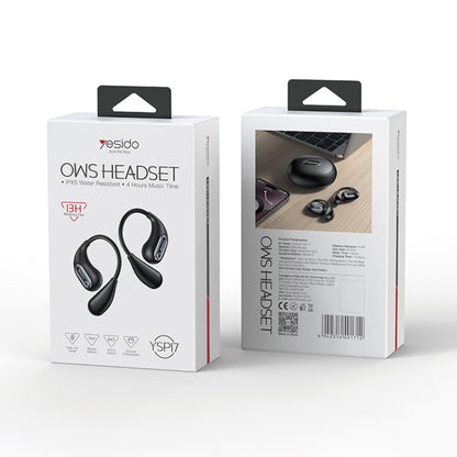 Yesido YSP17 OWS Open Wireless Bluetooth Earphone(Black) - Bluetooth Earphone by Yesido | Online Shopping UK | buy2fix