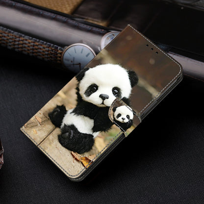 For Samsung Galaxy S22+ 5G Crystal Painted Leather Phone case(Panda) - Galaxy S22+ 5G Cases by buy2fix | Online Shopping UK | buy2fix